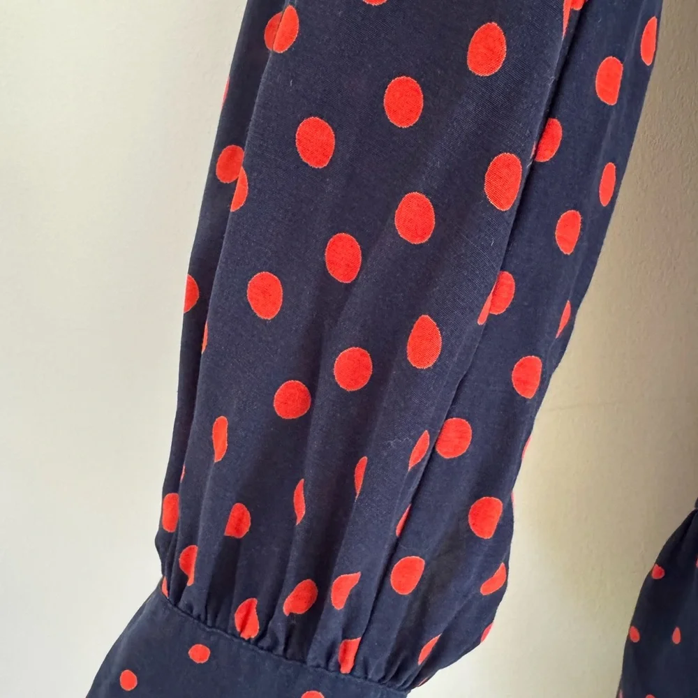 Whistles Navy Molly Polka Dot Shirt Dress Size UK 10 / US 6 / EU 38‎
